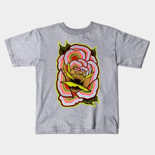 Technicolor Rose Kids T-Shirt